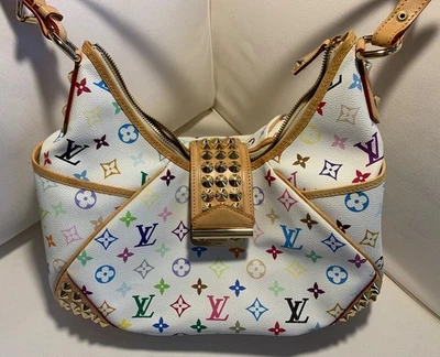 Louis Vuitton Murakami 白色 Monogram Multicolore Chrissie MM — 第 1/4 张图片