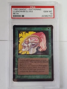 MTG Beta Llanowar Elves (English PSA 10 GEM MINT) - Picture 1 of 3