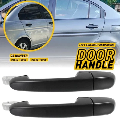 Par de manijas de puerta exterior trasera izquierda y derecha para Hyundai Accent 2006-2011 Foto 1 de 4
