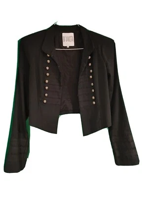 BB Dakota 100% Cotton Black Military Style Jacket Small Great Condition - Image 1 of 2