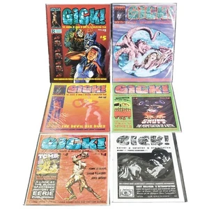 GICK! Magazine Lot (6 issues) (1997-2001) Stigmata #0-5 Vintage Horror RARE OOP - Picture 1 of 10