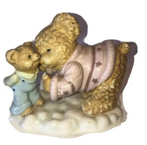 Large Porcelain Teddy Bear Figurine Fun - Picture 1 of 12