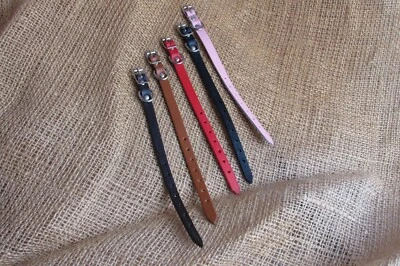 Ferret collar in real leather. - Image 1 of 4