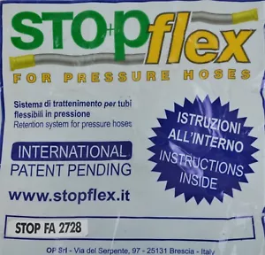 Manguera de presión Stop Flex O+P STOPFA27-28 sistema de retención para mangueras de presión NUEVO - Imagen 1 de 6