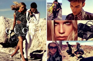 2007 Gucci Cruise Craig McDean Julien Ferre Natasha Poly MAGAZINE AD de 6 páginas - Imagen 1 de 3