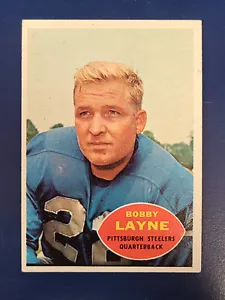 Tarjeta de fútbol americano Topps #93 de los Pittsburgh Steelers 1960 #93 - Imagen 1 de 2