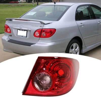 Luz trasera exterior lado del pasajero derecho Fit 2003-2008 Toyota Corolla CE LE Foto 1 de 4