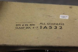 Stainless Steel 6" Pipe Clamps - Picture 1 of 3