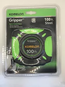 Green Komelon Gripper Nylon Coated Blade 100ft Tape Measurer Brand New A1 - Picture 1 of 2