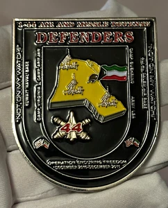 1-44 Air and Missile Defense "Defenders" Large Shield Challenge Coin 2010-2011 - Bild 1 von 6