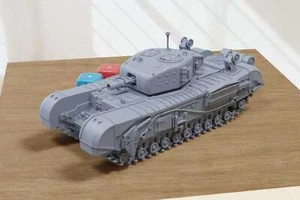 Tank Mortier Churchill AVRE - Miniature Imprimée En 3D Pour Jeux De Guerre - 28m - Imagen 1 de 4