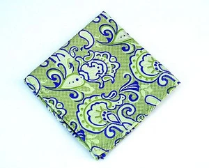 Lord R Colton Masterworks Pocket Square - Pisaq Avocado Silk - $75 Retail New - Picture 1 of 2