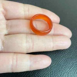 Bandring rot orange Achat Größe 5,25 - Bild 1 von 6
