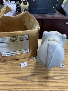 Appleton Receptacle w/Angle Adapter AEEA10425 100A 600V 3W 4P Used - Picture 1 of 9