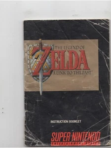Zelda Link to Past SNES Super Nintendo Worn MANUAL ONLY Authentic NO TRACKINzG - Picture 1 of 2