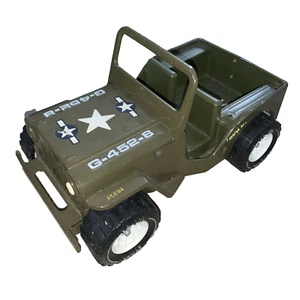 Vintage TONKA Pressed Steel Army JEEP G-452-8 Car Vehicle 1970s 70’s Military! - Picture 1 of 14