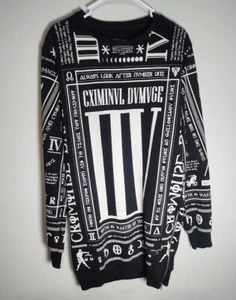 Sudadera palangre Criminal Damage con estampado GRANDE - Imagen 1 de 8