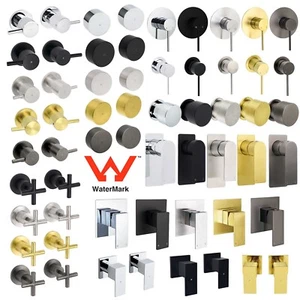 KYLINS Watermark Shower Twin Taps Mixer Tap Brushed Gold/Black/Gun Metal/Nickel - Picture 1 of 216