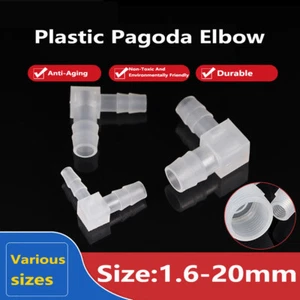 *Tipo L* 90 codos reductor de púas de plástico manguera unificador accesorios de tubo codo - Imagen 1 de 35