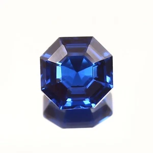 Pietra preziosa naturale impeccabile Vietnam blu spinello sciolto taglio Asscher 1,90 ct/7 x 7 mm - Foto 1 di 4