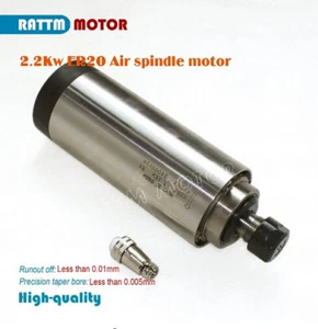 「ES」2.2kw Air cooled 220v ER20 24000rpm spindle motor cutting engraving milling - Imagen 1 de 3