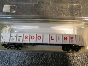 N - Model Power 3063 - 50' Gondola w/no load, SOO Line 63290 LN w/box - Picture 1 of 2