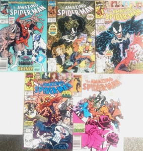 AMAZING SPIDER-MAN. NUMBER'S. 253 331-333. 344. (KEY 5 HIGH GRADE LOT 1984-1991) - Picture 1 of 21