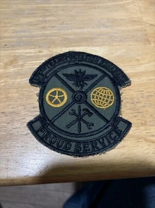 Vintage USAF 375th Transportation Squadron AirForce Proud Service Military Patch - Bild 1 von 2