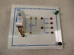 Amatrol 17341 Multi-Function Timer Station Electronic Trainer w/ Crouzet Tu2R1 - Picture 1 of 12