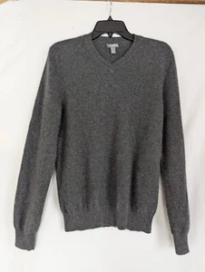Apt. 9 100% Cashmere Sweater Men's L Gray V-Neck Pullover - Picture 1 of 6