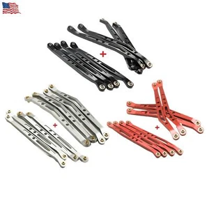 For 1:10 RC Axial Wraith Alloy Metal Upper Lower Suspension Link Rod Linkages US - Picture 1 of 15
