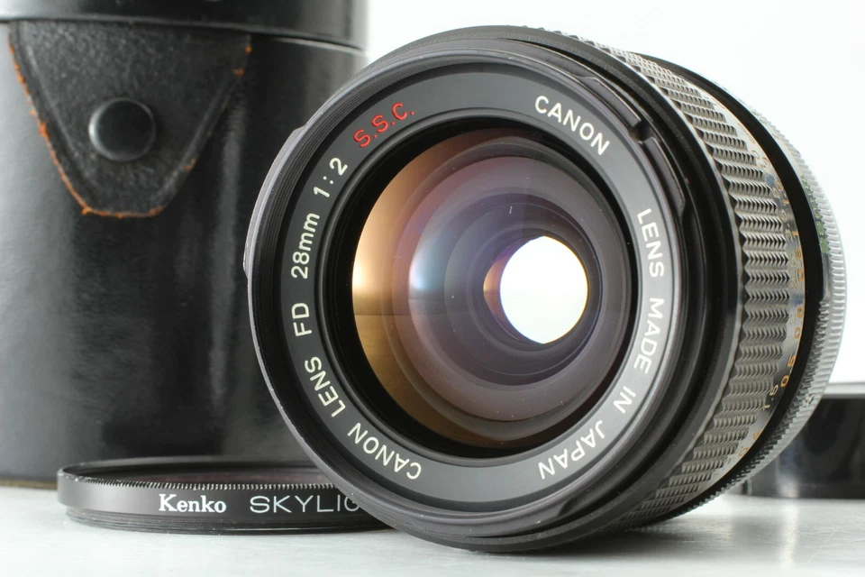[EXC+++++ w/ Case] Canon FD 28mm f2 S.S.C SSC Wide Angle MF Lens From JAPAN - Image 1 of 4