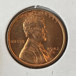 1942-D 1C RD Lincoln Cent F5747 - Bild 1 von 2