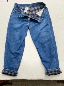 carhartt flannel lined jeans Relaxed Fit Mens 38x30 Chore Workwear - Picture 1 of 10