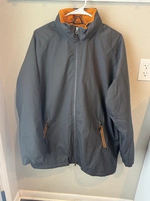 Chaqueta forrada de lana para hombre con capucha oculta en el cuello cremallera completa talla grande Foto 1 de 4