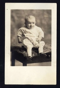 RPPC - MELVIN ADOLPH KORN age 6 months * no location no year not posted WOB - Picture 1 of 3