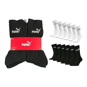 Pack de 6 calcetines deportivos unisex Puma regular Crew calcetines de tenis calcetines de ocio calcetines - Imagen 1 de 13