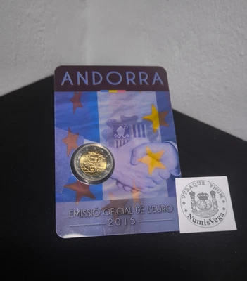 ANDORRA 2015 2X2 EUROS Monedas Conmemorativas - 25 e + 30e aniversario - Imagen 1 de 2