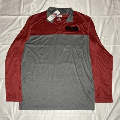 NFL Team Apparel Arizona Cardinals Hombres XL Rojo Pullover 1/4 Cremallera Nuevo Con Etiquetas  Foto 1 de 4