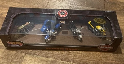 Hot Wheels Mattel Rumble Rd Harley Davidson Motorcycle Set of 4 (S3) - NIB - ‘99 - Image 1 of 4