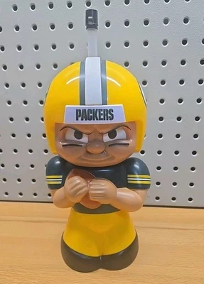 Botella TM NFL Green Bay Packers Big Sip 3D Quarterback 16 oz 5"x10" usada Foto 1 de 4
