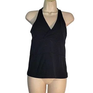 Lululemon Halter Tank Top Yoga Athletic Workout Black Racerback Size Unknown - Picture 1 of 5