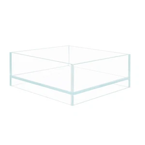 Nano Rimless Aquarium 0.5 Gallon, Low Iron Glass Fish Tank 20 x 20 x 8 cm - Picture 1 of 3