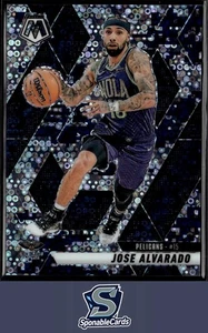 2024-25 Panini Mosaic #199 Jose Alvarado Fast Break Blue Camo Mosaic #/35 - Foto 1 di 2