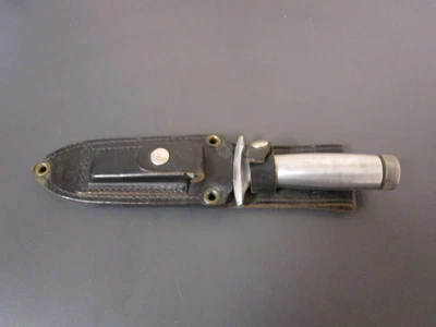 CUCHILLO DE SUPERVIVENCIA VINTAGE VALOR JAPAN SAWBACK MANGO HUECO 540 CON FUNDA Foto 1 de 4