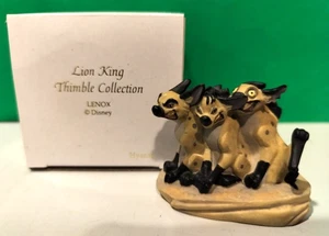 LENOX Disney HYENAS THIMBLE sculpture -- Lion King Collection -- -- NEW in BOX - Picture 1 of 5