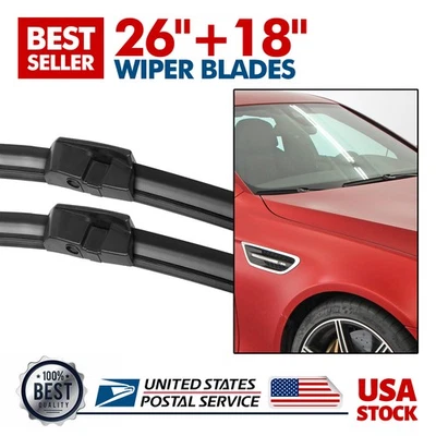 Limpiaparabrisas delantero de goma para todas las estaciones para BMW 535i GT 10-17 26"+18" Foto 1 de 4