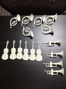 Lot Of 16-  Christmas musical instruments ornaments - Picture 1 of 5