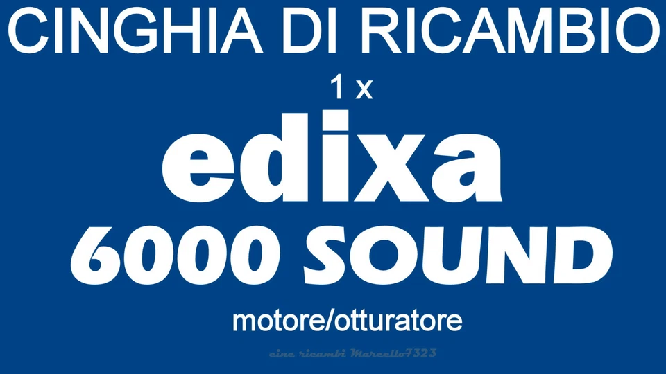 ★CINGHIA DI RICAMBIO MOTORE 1 x PROIETTORE SUPER 8 mm EDIXA 6000 SOUND★   - Immagine 1 di 1