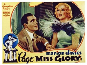 Page Miss Glory Us Lobby Card Pat Obrien Marion Davies 1935 Film Star Old Photo